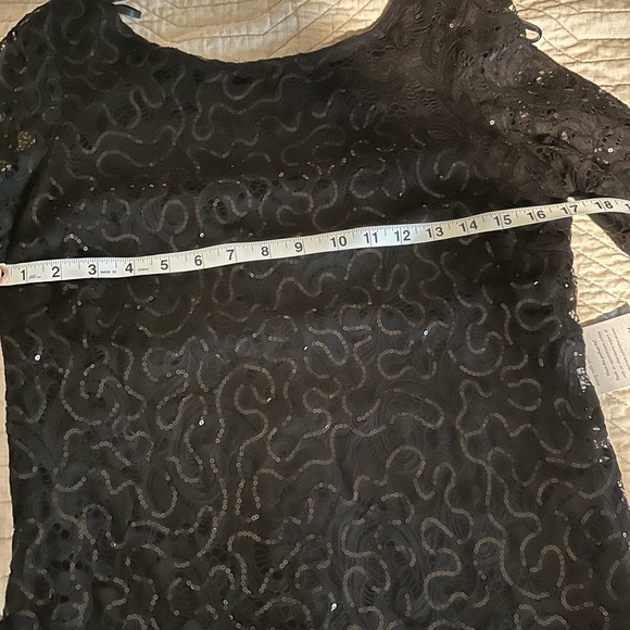 Black Sequined Cocktail Christmas Party Dress - Picture 8 of 10